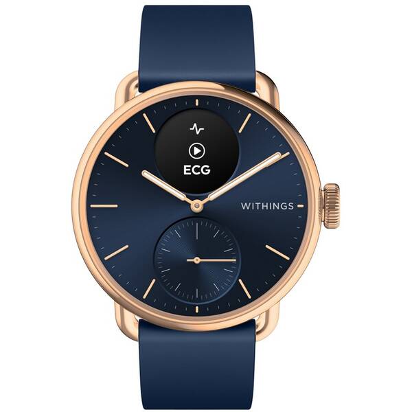 Chytré hodinky Withings Scanwatch 2 38 mm modré

