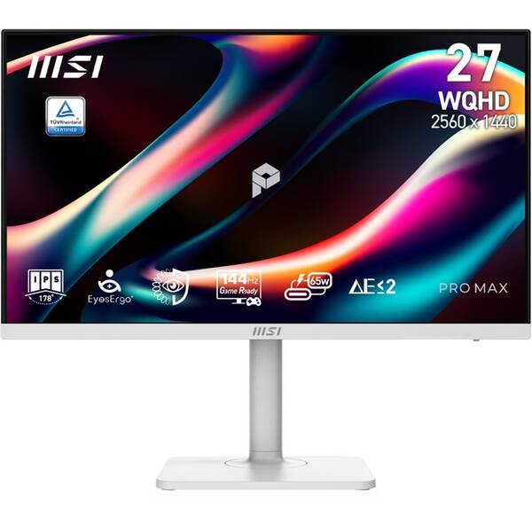 Monitor MSI PRO MAX 271QPHW E14 bílý

