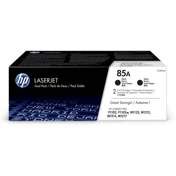Toner HP 85A, 2x 1 600 stran 2-pack černý


