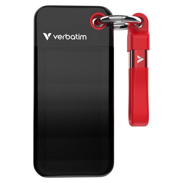 SSD externí Verbatim Pocket SSD 512GB černý/červený

