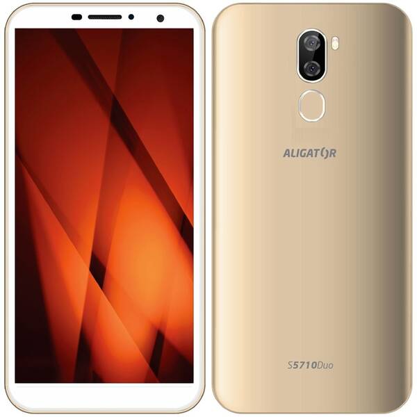 Mobilní telefon Aligator S5710 zlatý

