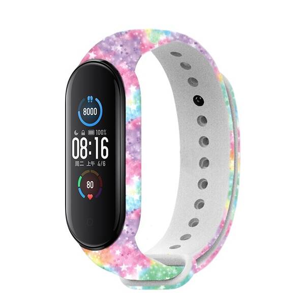 Řemínek RhinoTech na Xiaomi Mi Band 6 - motiv galaxie 

