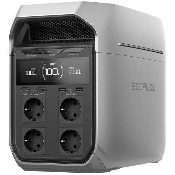 Nabíjecí stanice EcoFlow DELTA 3 Plus (1024Wh) černá/stříbrná

