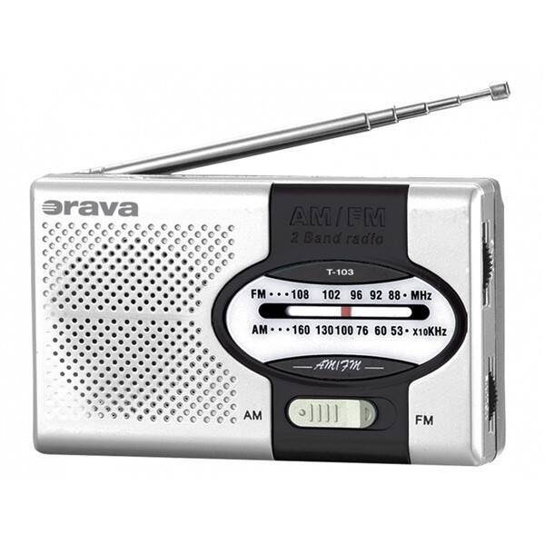 Radiopřijímač Orava T-103 černá barva
