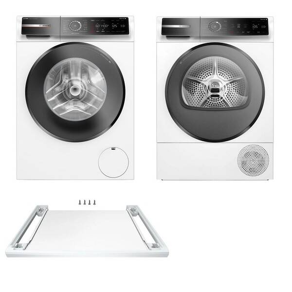 Set výrobků Bosch WGB244A0CS + WQB246DNCS + WTZ27500 bílý

