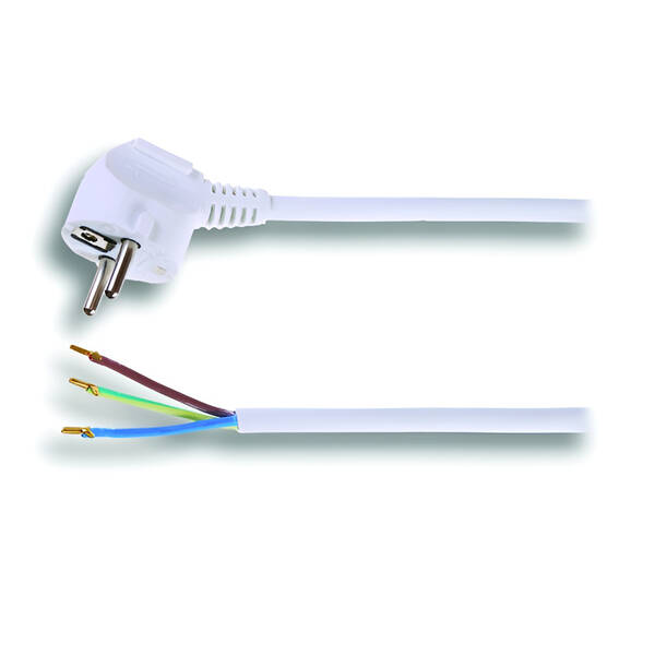 Kabel Solight Flexo šňůra, 2m, 3 x 1mm2 bílé

