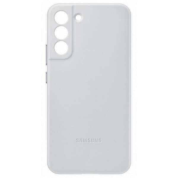 Kryt na mobil Samsung Leather Cover na Galaxy S22+ šedý

