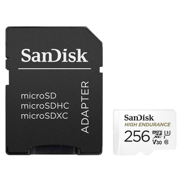 Paměťová karta SANDISK 256 GB + adaptér 

