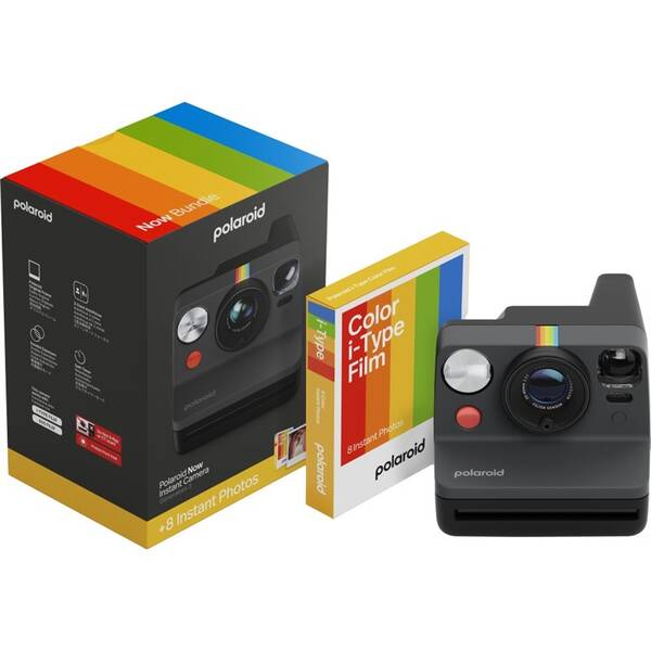 Instantní fotoaparát Polaroid Now Gen 3 Bundle Color Film (8 ks) černý


