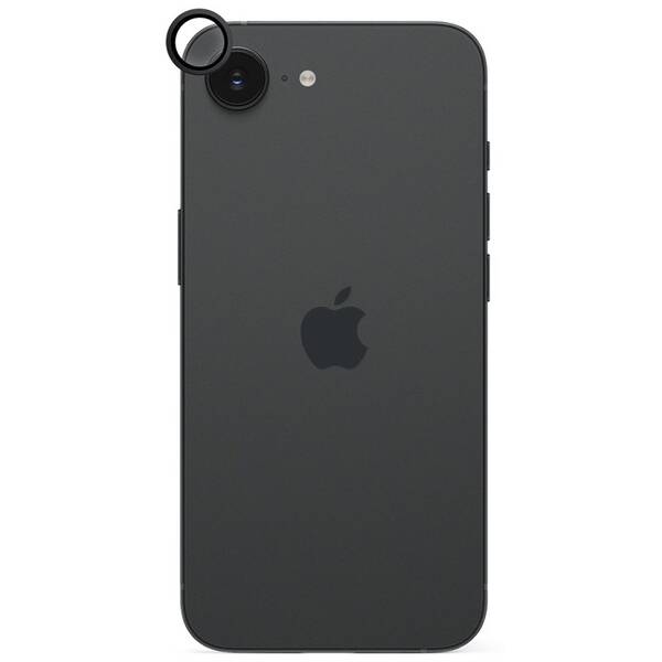 Ochranné sklo čočky fotoaparátu Epico Aluminium Lens Protector na Apple iPhone 16e/17e černé

