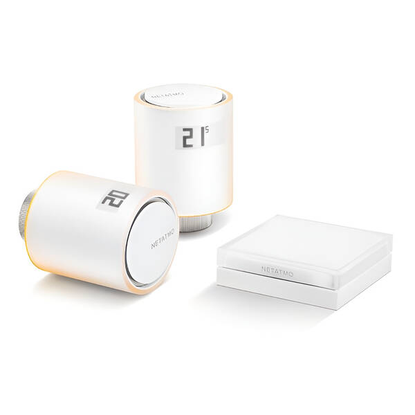 Bezdrátová termohlavice Netatmo Smart Radiator Valves Starter Pack bílá

