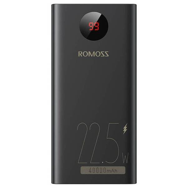 Powerbanka Romoss 40 000mAh QC + PD, 22,5W černá

