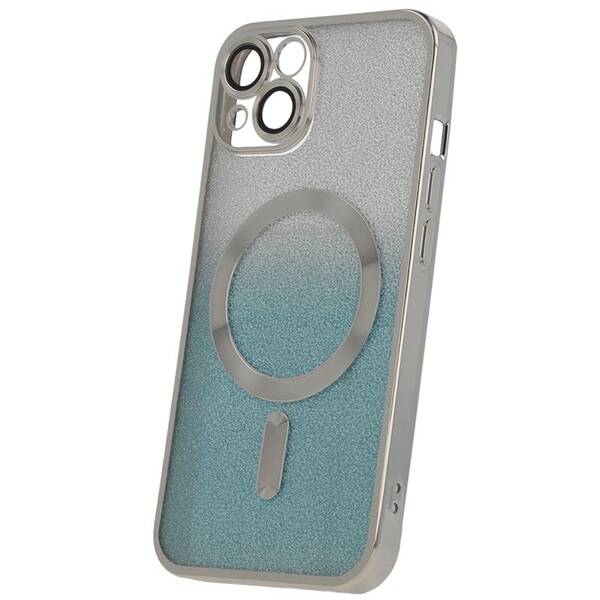 Kryt na mobil CPA Mag Glitter Chrome na Apple iPhone 13 stříbrný

