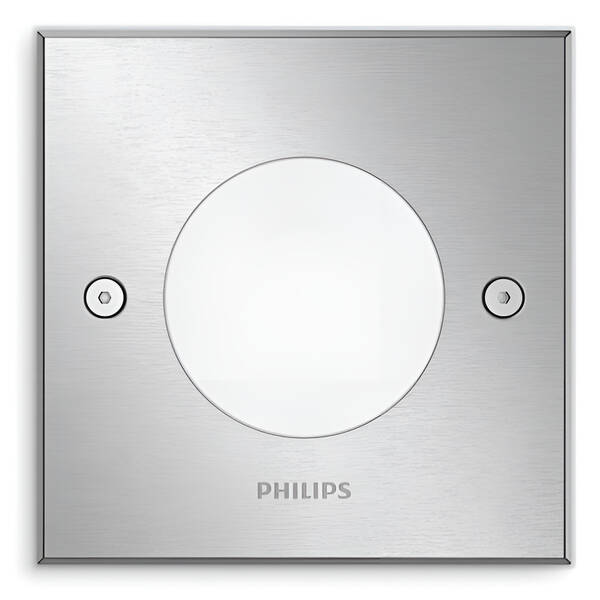 Venkovní svítidlo Philips Crust SQ, LED, zápustné nerez

