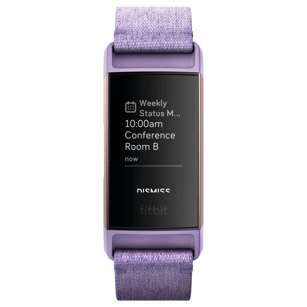 Fitness náramek Fitbit Charge 3 speciální edice (NFC) - Lavender Woven 

