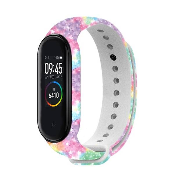 Řemínek RhinoTech na Xiaomi Mi Band 3/4 - motiv galaxie 

