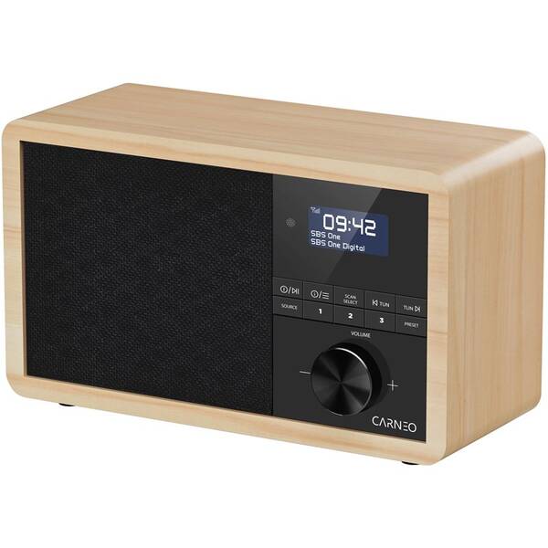 Radiopřijímač s DAB+ Carneo P530 hnědý

