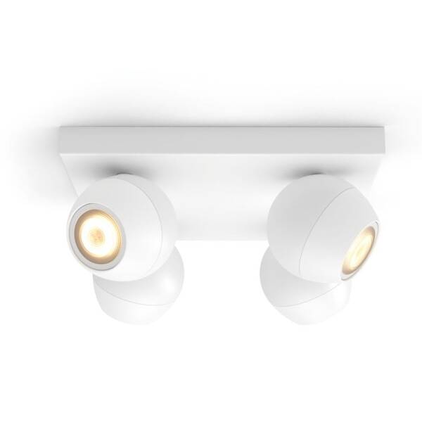 Bodové svítidlo Philips Buckram White Ambiance 4 Spot bílé

