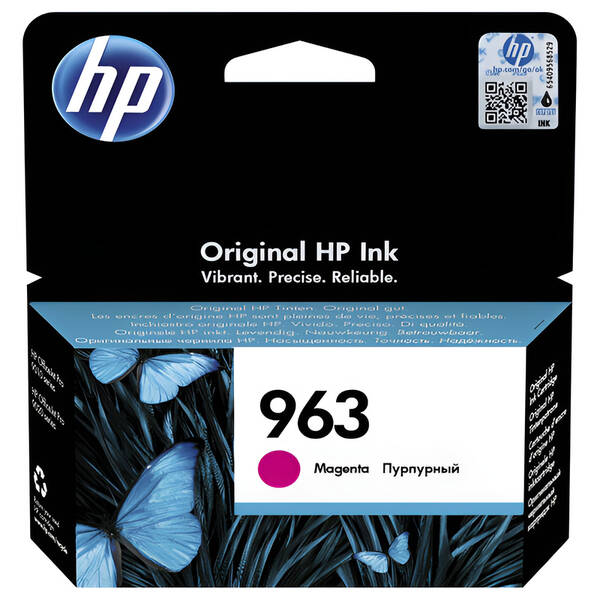 Inkoustová náplň HP 963, 700 stran purpurová

