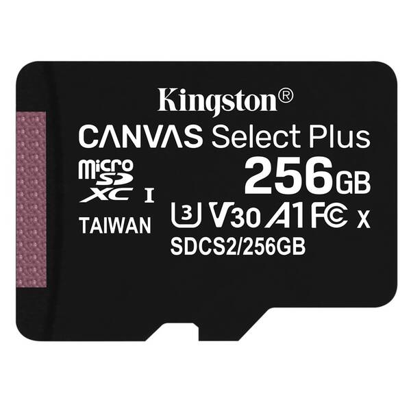 Paměťová karta Kingston MicroSDXC 256GB UHS-I U1 (100R/85W) 

