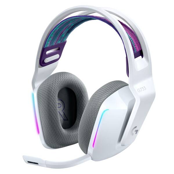 Headset Logitech G733 Lightspeed Wireless RGB bílá barva
