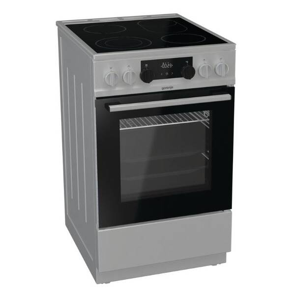 Sklokeramický sporák Gorenje ECS5350XA Entry steam nerez

