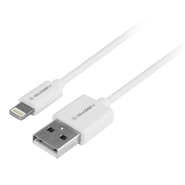 Kabel GoGEN USB / lightning, 2m bílý

