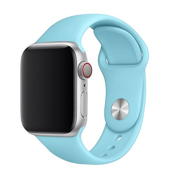 Řemínek FIXED Silicone Strap na Apple Watch 42/44/45/49 mm tyrkysový

