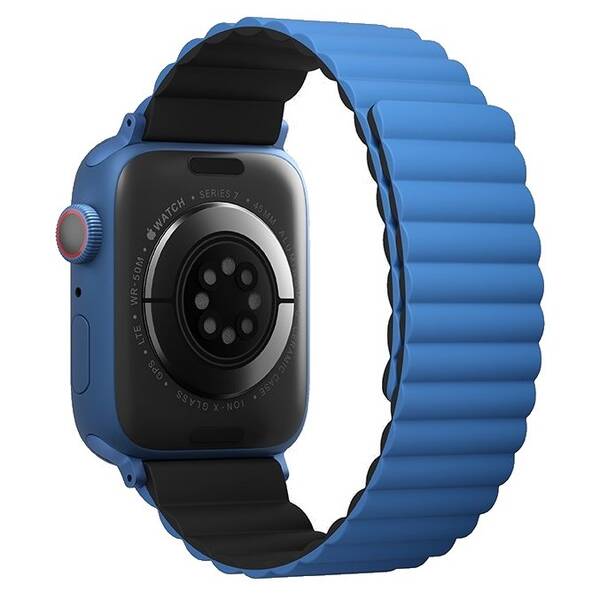 Řemínek Uniq Revix Reversible na Apple Watch 38/40/41mm černý/modrý

