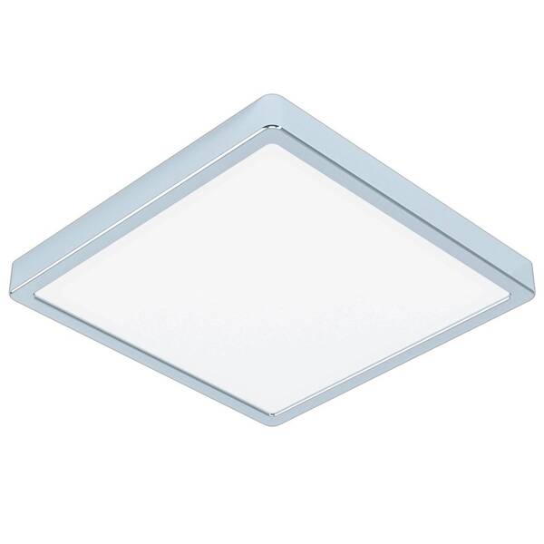 Stropní svítidlo Eglo Fueva 5, čtverec, 28,5 cm, teplá bílá, IP44 chrom

