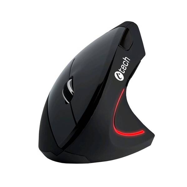 Myš C-Tech VEM-09, vertikální černá

