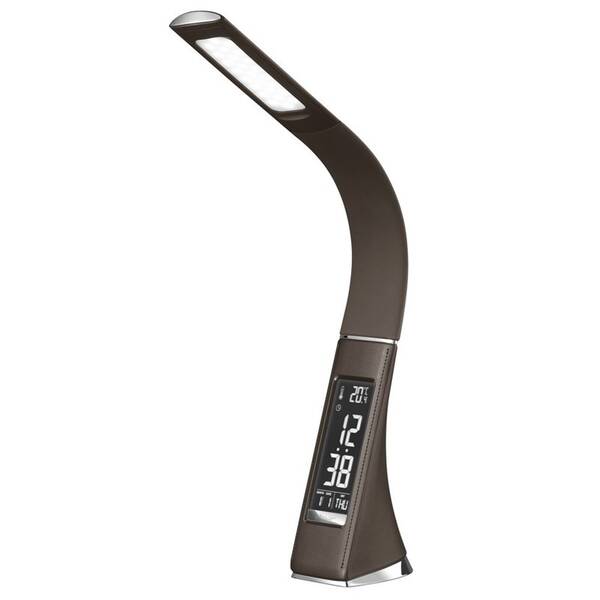 Stolní LED lampička IMMAX Leather 6,5W hnědá


