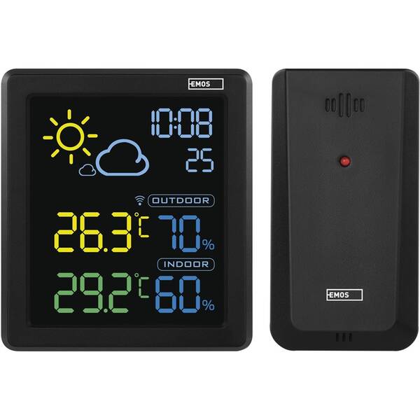 Meteorologická stanice EMOS E8647N černá

