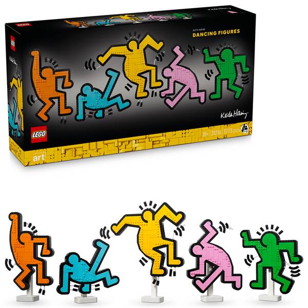 Stavebnice LEGO® Art 31216 Keith Haring – Tančící postavy 

