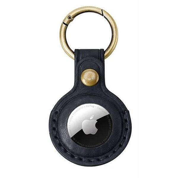 Klíčenka Mobile Origin AirTag Leather Keychain A6 černý


