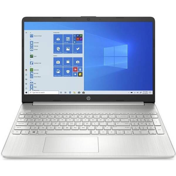 Notebook HP 15s-eq1001nc stříbrná barva
