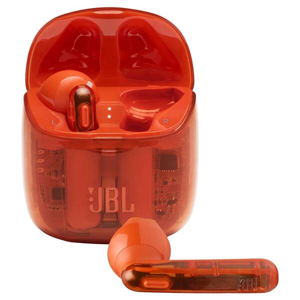 Sluchátka JBL Tune 225TWS Ghost oranžová

