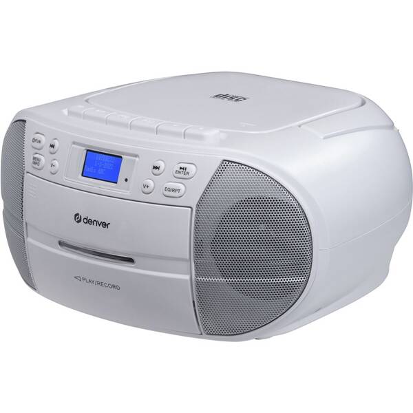 Radiomagnetofon s DAB+/CD Denver TDC-280 bílý

