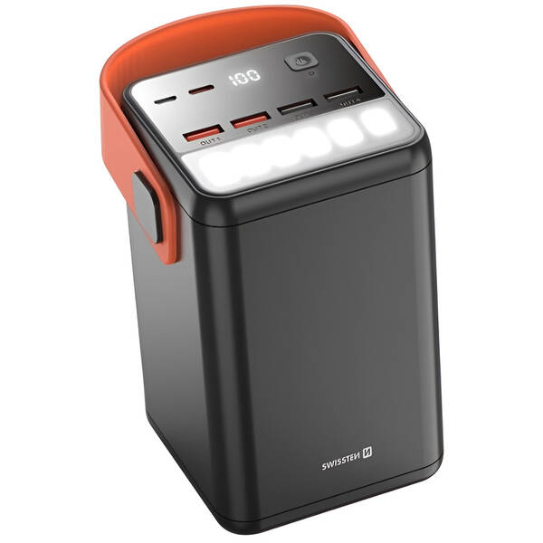 Powerbanka Swissten Power Line 60 000 mAh 65 W PD černá

