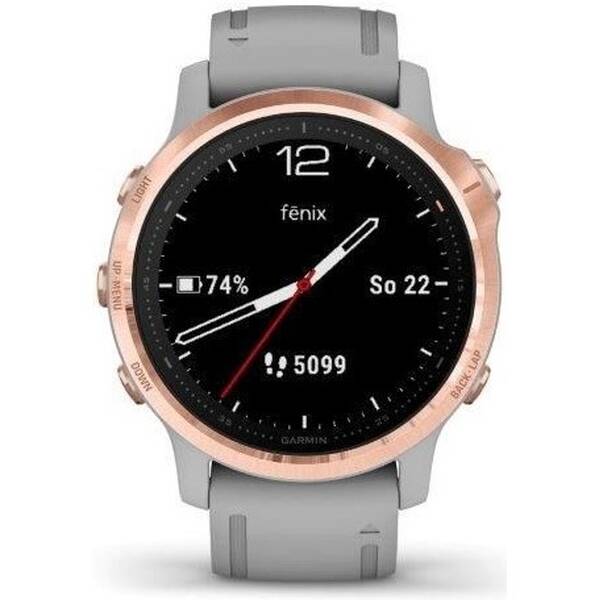 Chytré hodinky Garmin fenix6S PRO Sapphire (MAP/Music) - rosegold/šedé 

