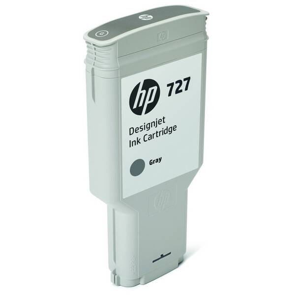 Inkoustová náplň HP 727, 300 ml šedá

