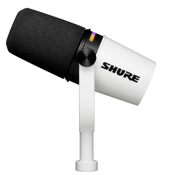 Mikrofon Shure MV7+ bílý

