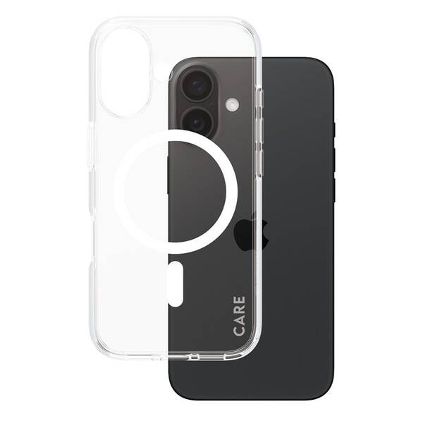 Kryt na mobil PanzerGlass CARE Urban Combat MagSafe na Apple iPhone 16 bílý/průhledný

