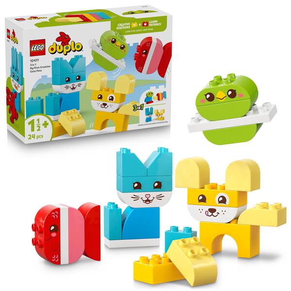 Stavebnice LEGO® DUPLO® 10477 Roztomilí kreativní mazlíčci 3 v 1 

