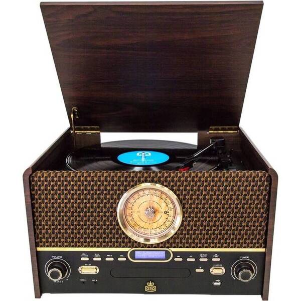 Gramofon GPO Chesterton DAB+ hnědé

