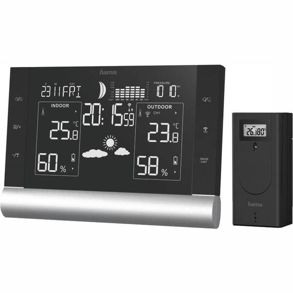 Meteorologická stanice Hama Black Line Plus černá

