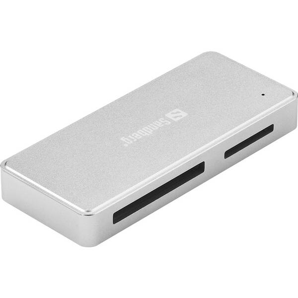 Čtečka paměťových karet Sandberg USB-C/A, CFast+SD Card Reader šedá

