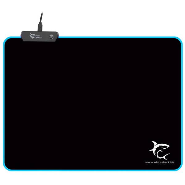 Podložka pod myš White Shark LED LUMINOUS L, 35 × 25 cm černá

