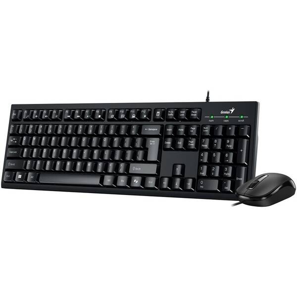 Klávesnice s myší Genius KM-100SE, Copilot, USB, CZ+SK layout černý

