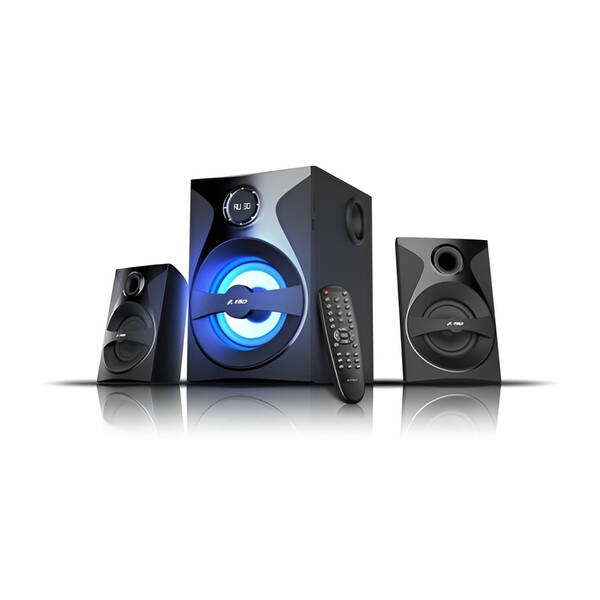 Reproduktory Fenda F&D F380X 2.1, bluetooth, rádio, USB, SD, dálkové ovládání černé

